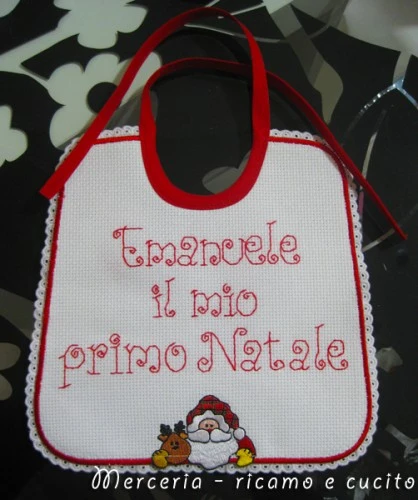 Il Mio Primo Natale Punto Croce.Bavetta Per Emanuele Il Mio Primo Natale Grottaglie