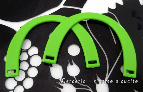 Manici per borsa mezzaluna - Verde mela