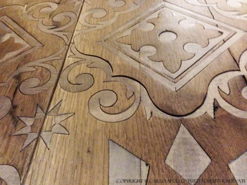 Listoni decorati : (milano) Pavimento decorazione Antico