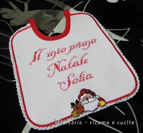 Il Mio Primo Natale Punto Croce.Bavetta Il Mio Primo Natale Per Sofia Grottaglie