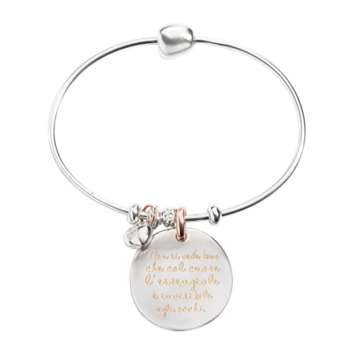 QUERIOT CIVITA , BRACCIALE RIGIDO NON SI VEDE BENE COL CUORE.