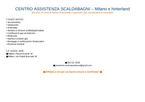 Logo Centro Assistenza Scaldabagni di d'Alfonso Giuseppe